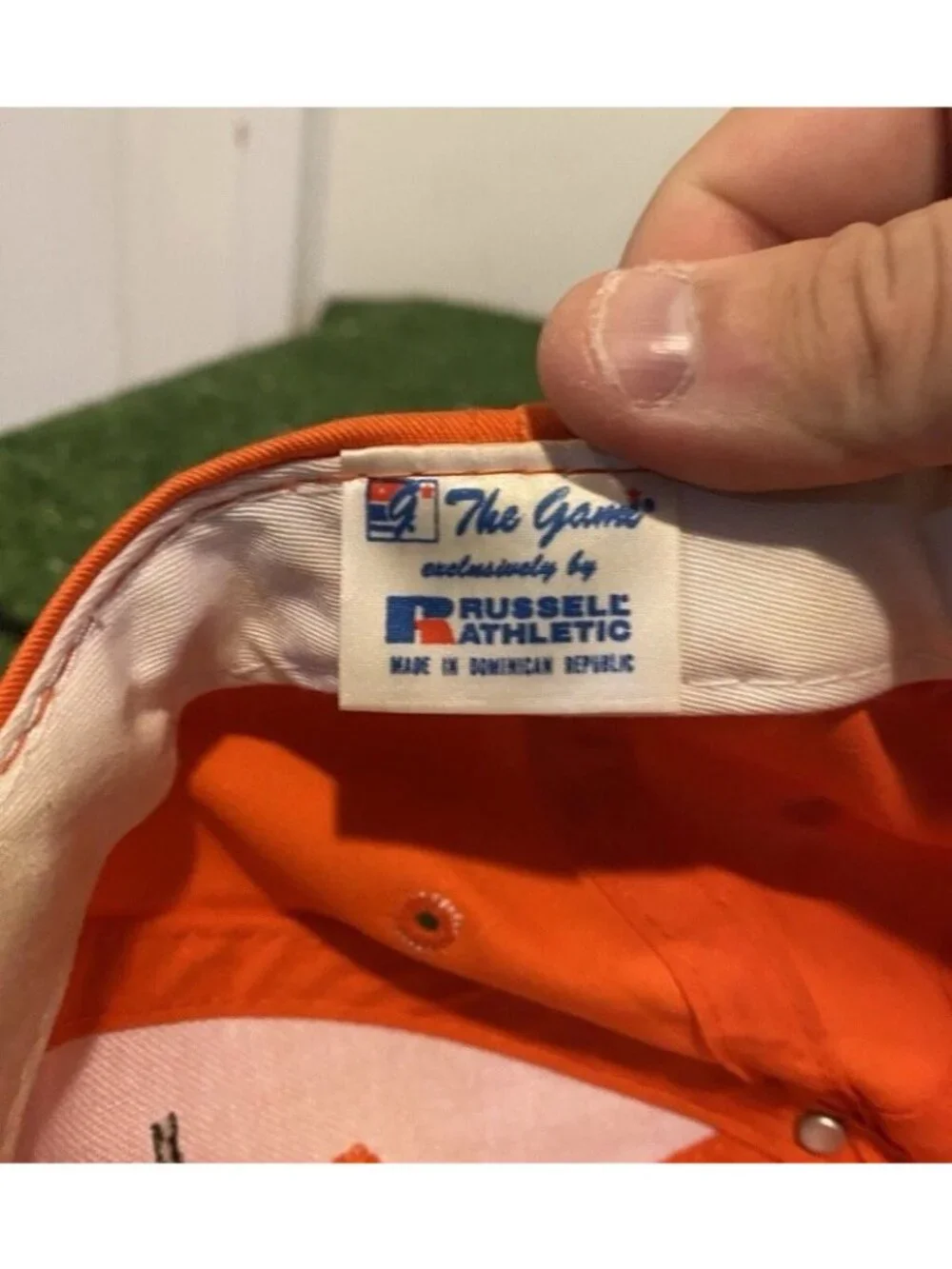 Vintage Oklahoma State Cowboys hat cap snap back orange the game split bar mens